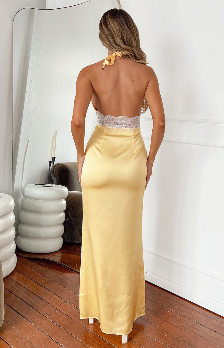 mango yellow lace dress Mango Slip Dress