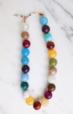 Asher Pink Multi Beaded Necklace