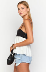 Ashka White Contrast Top Image
