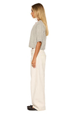 Aurelia Light Grey Short Sleeve Cropped Cardigan