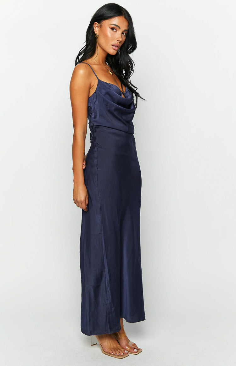 Autumn Navy Formal Maxi Dress Image