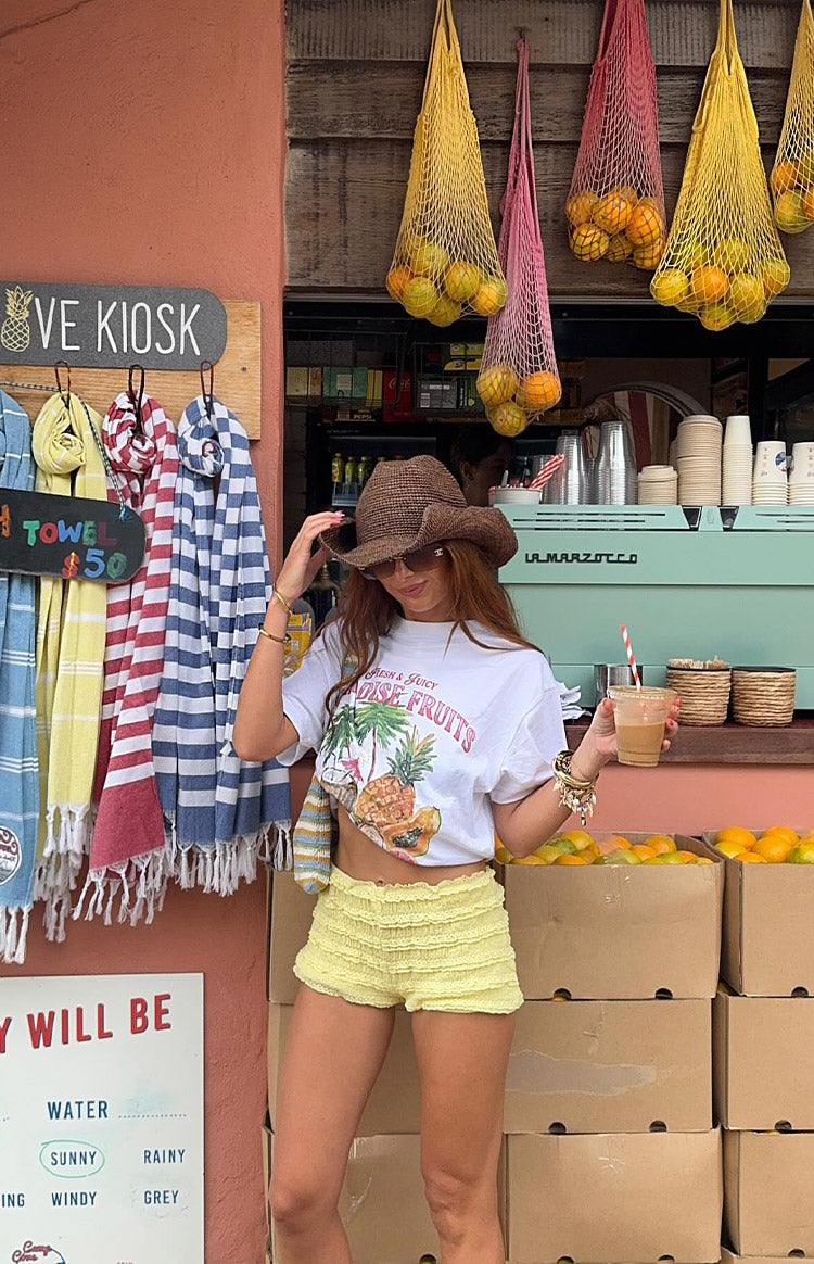 Beginning Paradise Fruits White Tee Image
