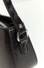Bowie Black PU Shoulder Bag