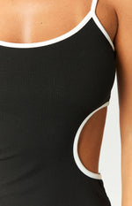 Barbi Black Cut Out Mini Dress Image