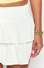 Baxley White Mini Skirt
