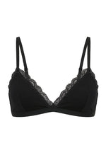 Beatrice Black Jersey Bralette