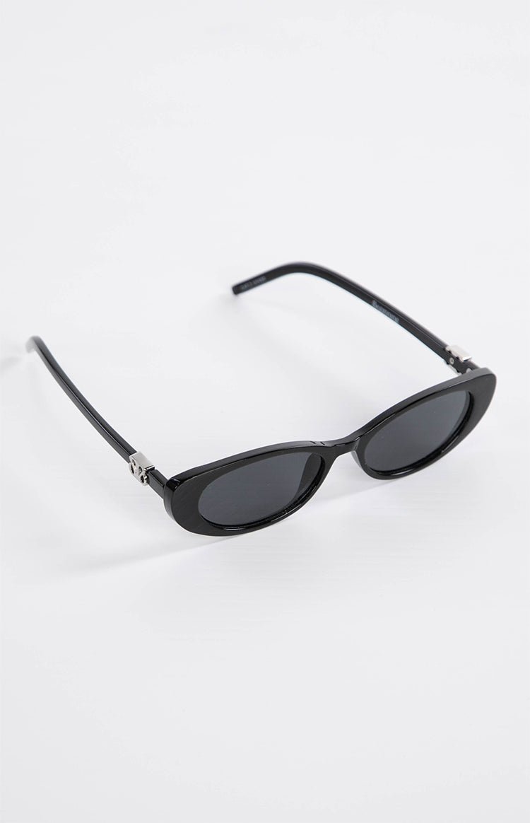 Beginning Julie Black Rounded Sunglasses (FREE over $130) Image