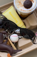 Beginning Julie Black Rounded Sunglasses (FREE over $130) Image