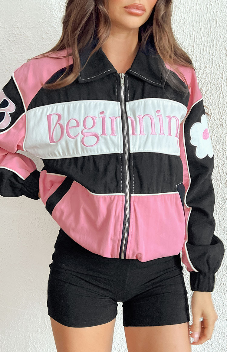 Beginning Pink Bomber Jacket | Beginning Boutique NZ