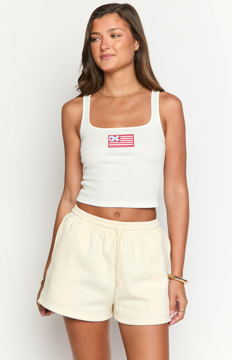 Beginning Cream American Dream Lounge Shorts Image