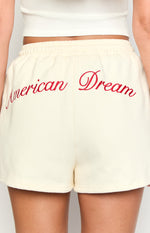 Beginning Cream American Dream Lounge Shorts Image
