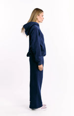 Beginning Navy Leopard Star Hoodie
