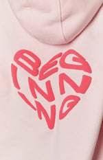 Beginning Pink Lovey Bubble Hoodie