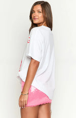 Beginning Rose White Tee