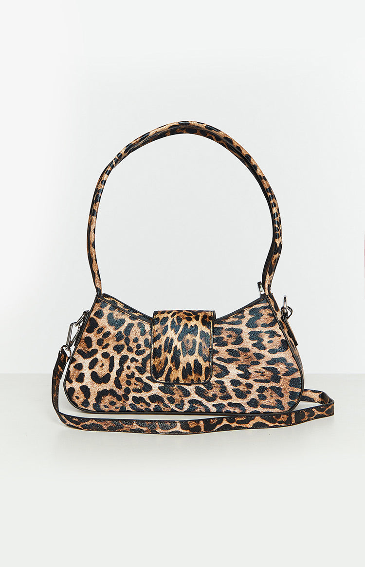 Bellar Leopard Shoulder Bag Beginning Boutique NZ1