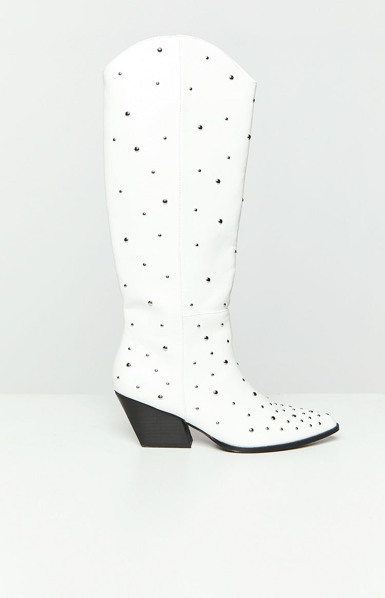 Billini Zoelle White Cowboy Boots Image