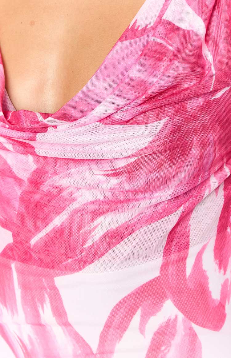 Blessings Pink Floral Maxi Dress