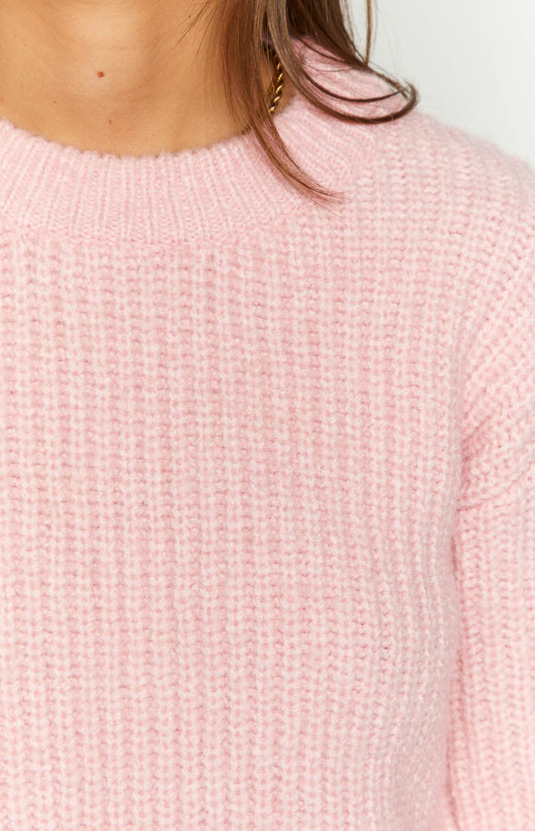 Blush Bliss Pink Knit Sweater Image