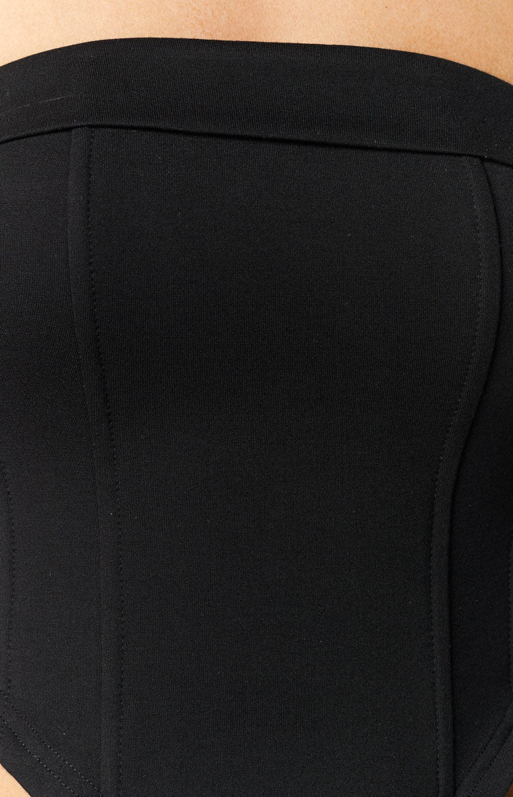 Bobbi Black Strapless Corset Top Image