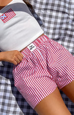 Brad Red Stripe Boxer Shorts Image