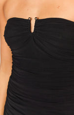 Braxton Black Strapless Mini Dress