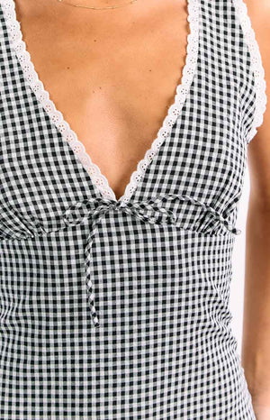 Brittney Black Mini Dress