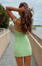 Brooke Green Mini Dress Image