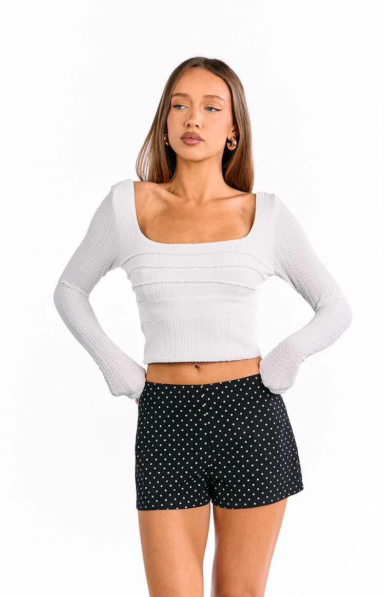 Brynn Black Polka Dot Shorts Image