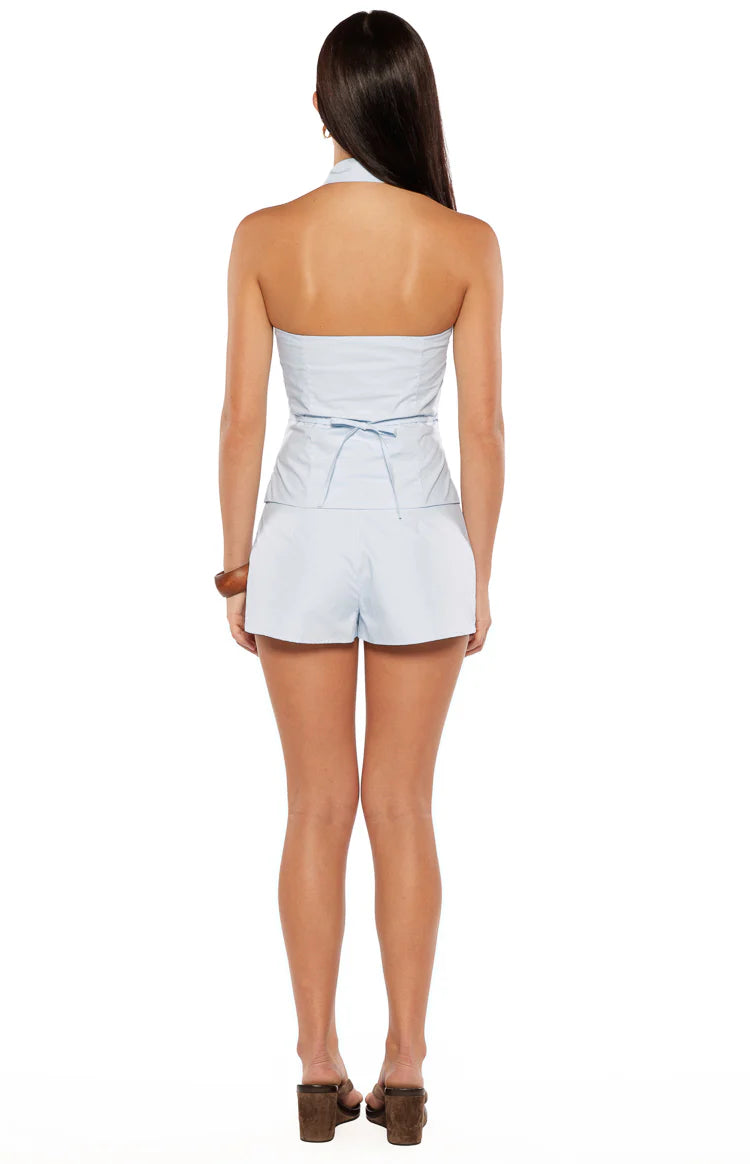 Caelan Blue Woven Shorts