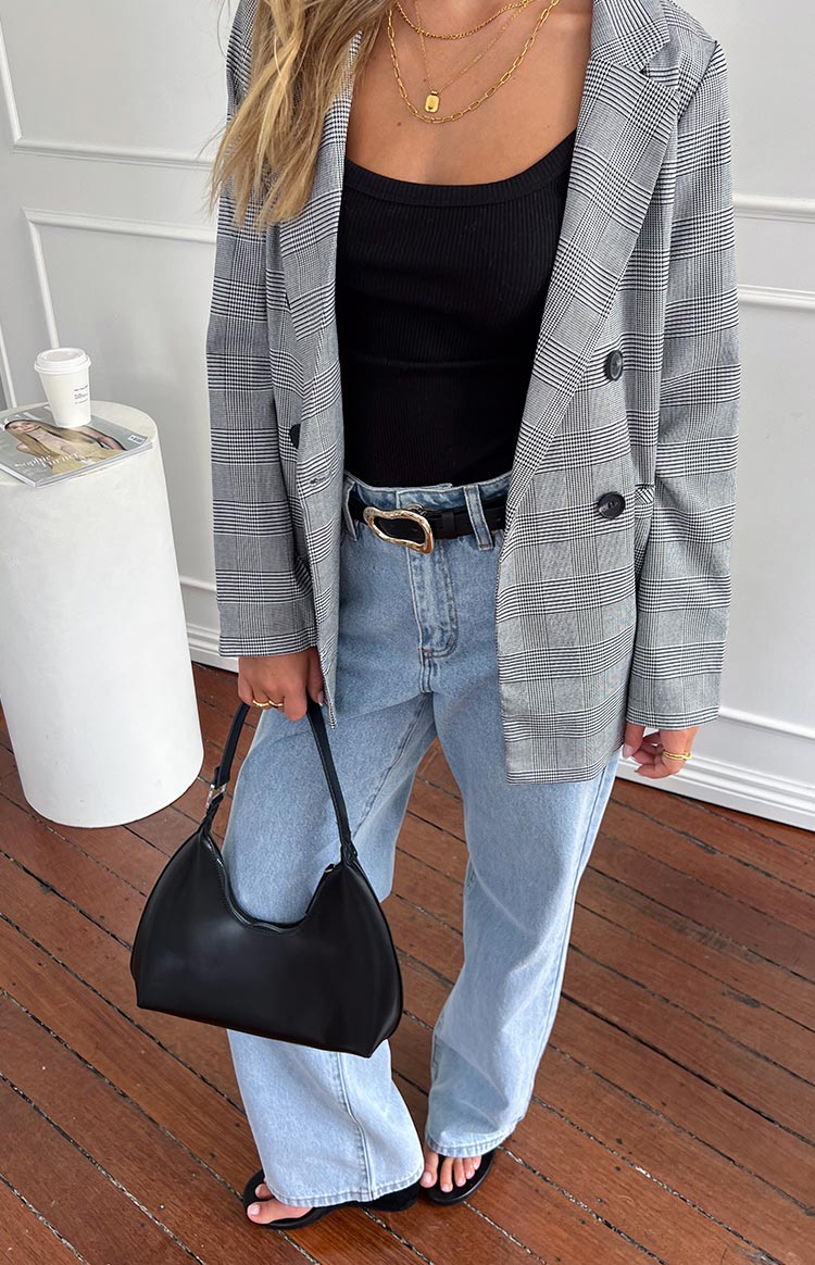 Calliope Light Wash Mid Rise Slouchy Jeans Image