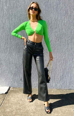 Camello Long Sleeve Crop Green