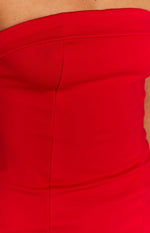 Carminia Red Mini Dress