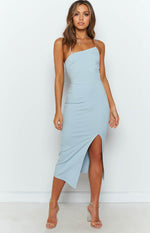 Cecilia Bodycon Midi Dress Blue Image