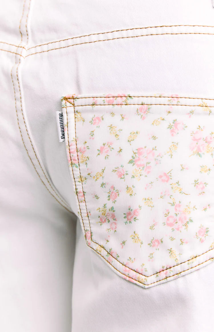 Charli White Low Waist Baggy Leg Jeans
