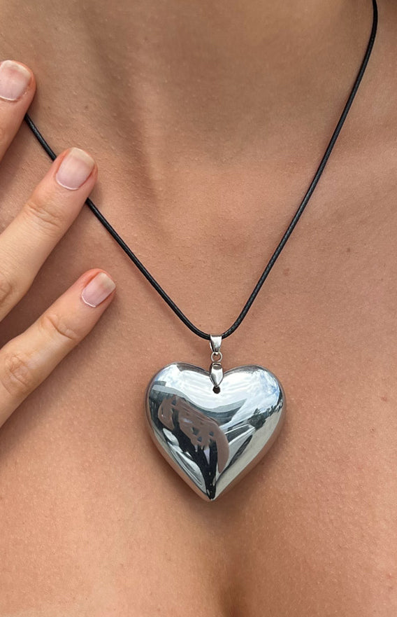 Charmane Silver Heart Pendant Necklace Image