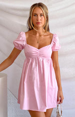 Clara Pink Mini Dress