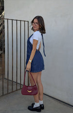 Corbin Denim Halter Neck Mini Dress Image