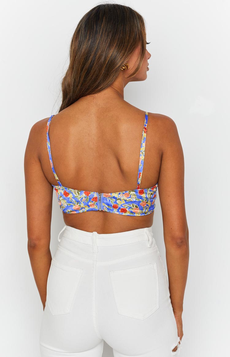 Cressida Corset Blue Print Image