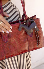 Dachshund Braided Bag Charm Image