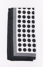 Darla Black Polka Dot Multi Wear Scarf Image