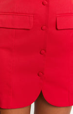 Dianna Red Strapless Mini Dress