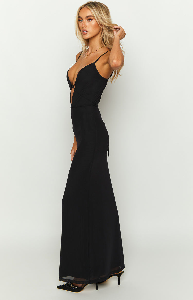 Dilara Black Maxi Dress Image