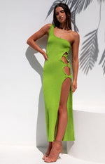 Dorothea Green Midi Dress Image