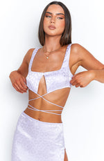 Dreamland Lilac Crop Top Image