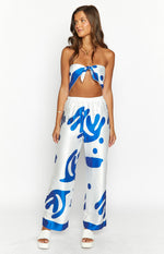 Dylan Blue Print Pants Image