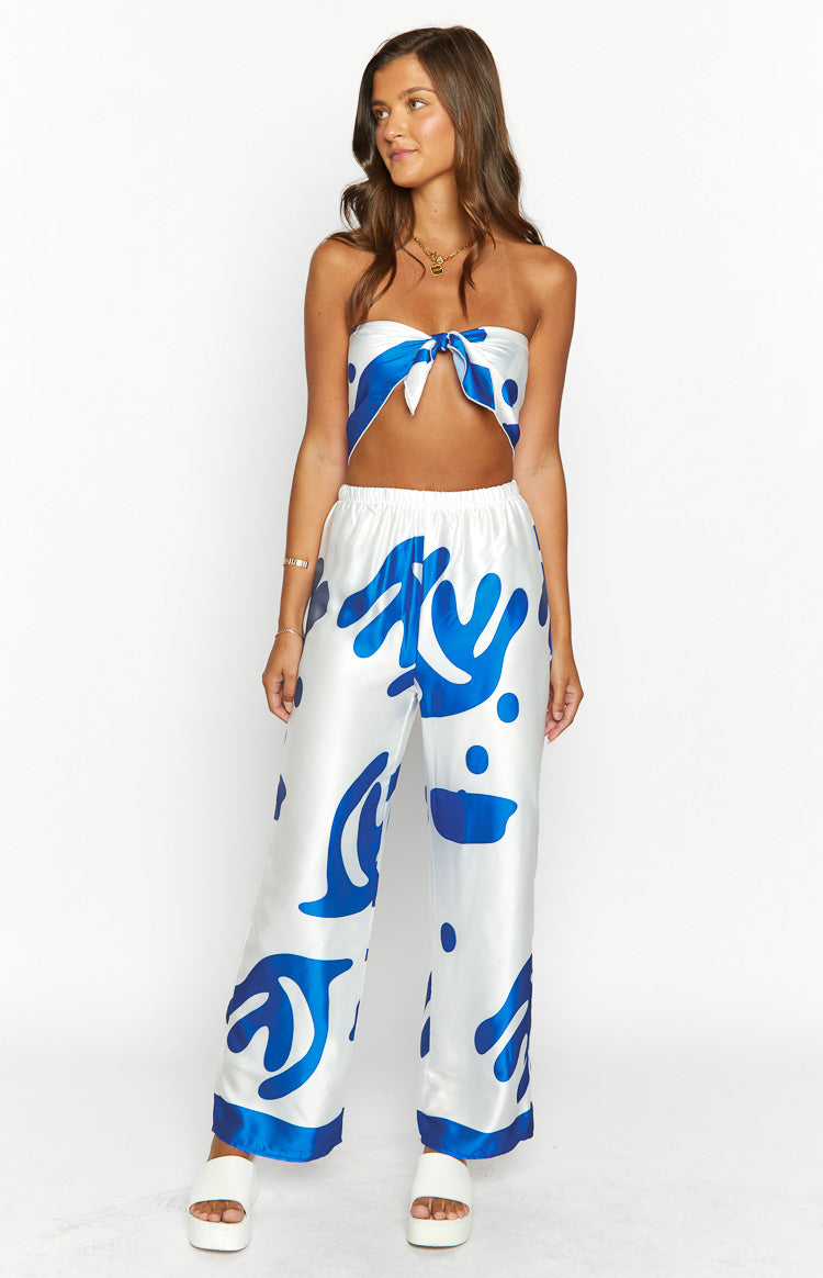 Dylan Blue Print Pants Image