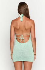 Charl Green Cowl Neck Mini Dress Image
