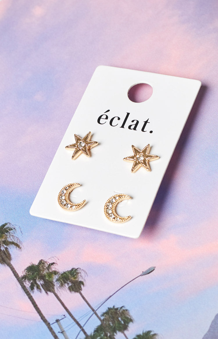 Eclat Stars and Moons Earring Set Image
