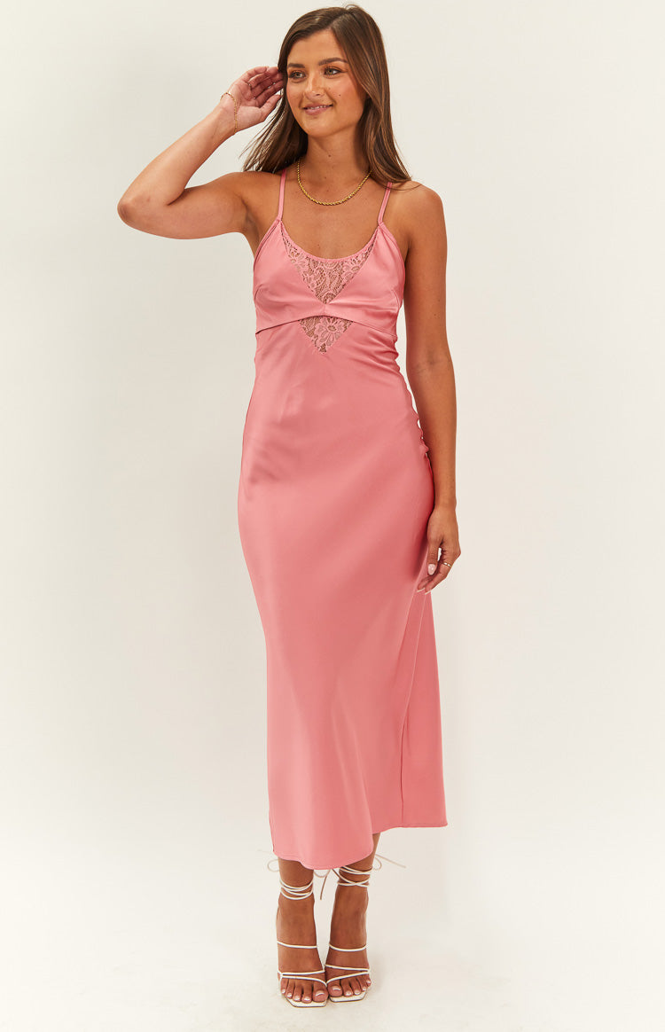 Elery Pink Midi Dress Image