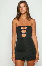 Ellen Black Strapless Party Dress